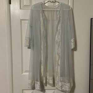 Vintage Sears sheer lace robe